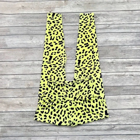 Booty by Brabants Neon Yellow Amazon Baby Leopard Leggings OS - Picture 2 of 8